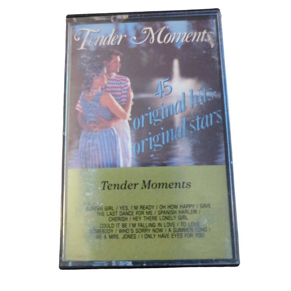 Vintage Cassette Tender Moments Original Hits #2 Surfer Girl Cherish Last Dance